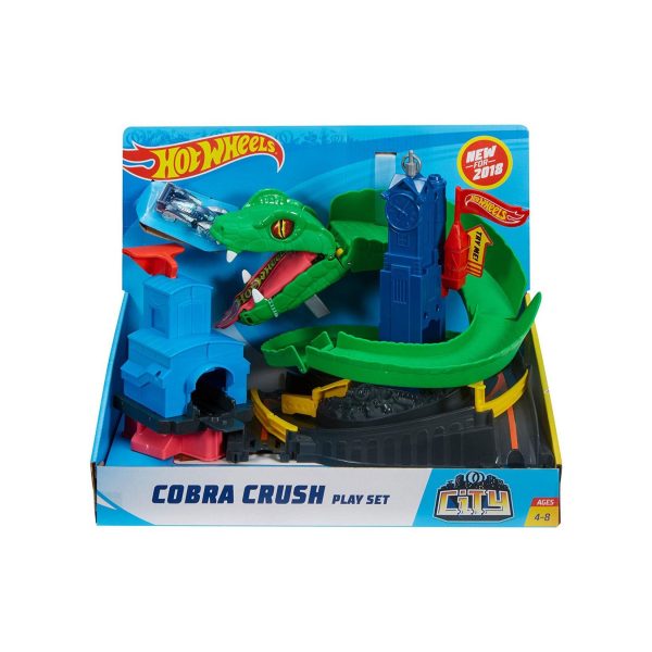 Mattel FNB20 - HotWheels City - Cobra Angriff inkl. Fahrzeug