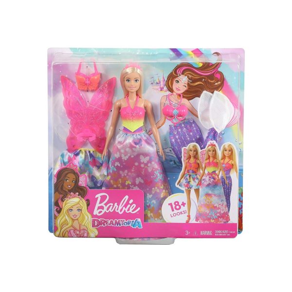 Mattel GJK40 - Barbie - Dreamtopia - 3-in-1 Fantasy-Spielset mit Puppe und Zubehör