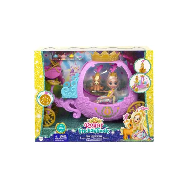 Mattel GYJ16 - Royal Enchantimals - Prinzessinnen-Kutsche