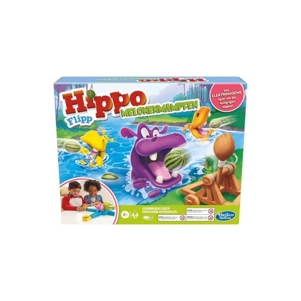 Hasbro E9707 - Hasbro Gaming - Hippo Flipp - Melonenmampfen