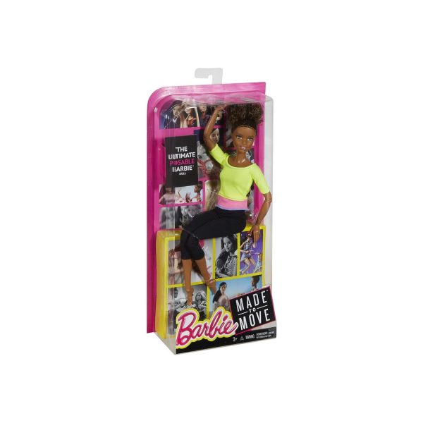 Mattel DHL83 - Barbie - Made to Move - Puppe mit gelbem Top