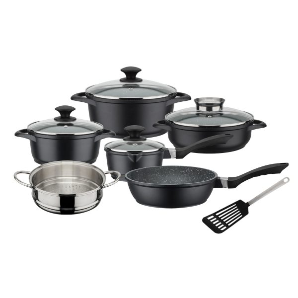 Kochtopf-Set Gourmet Granit 10-tlg.