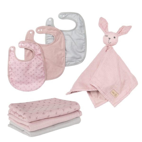 roba Organic Geschenkset Baby Essentials 'Lil Planet' rosa/mauve aus Bio-Baumwolle