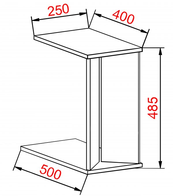 VCM Holz Beistelltisch Couchtisch Sofatisch Wohnzimmertisch Kaffeetisch Nachto M