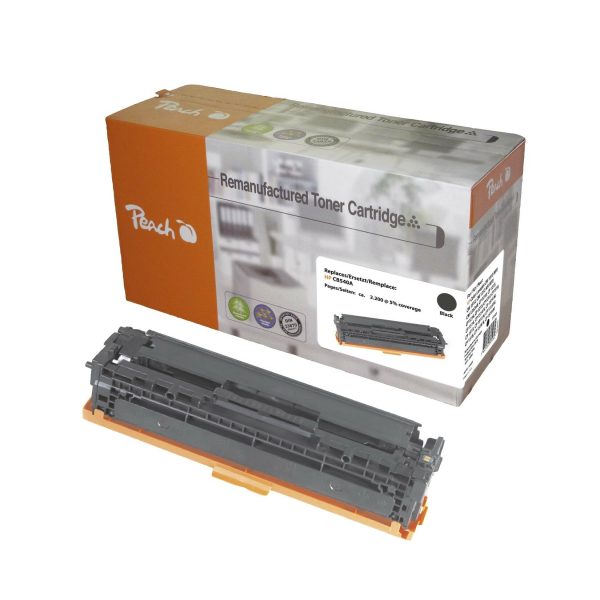 Peach H125ABK Tonermodul bk ersetzt HP No. 125A BK