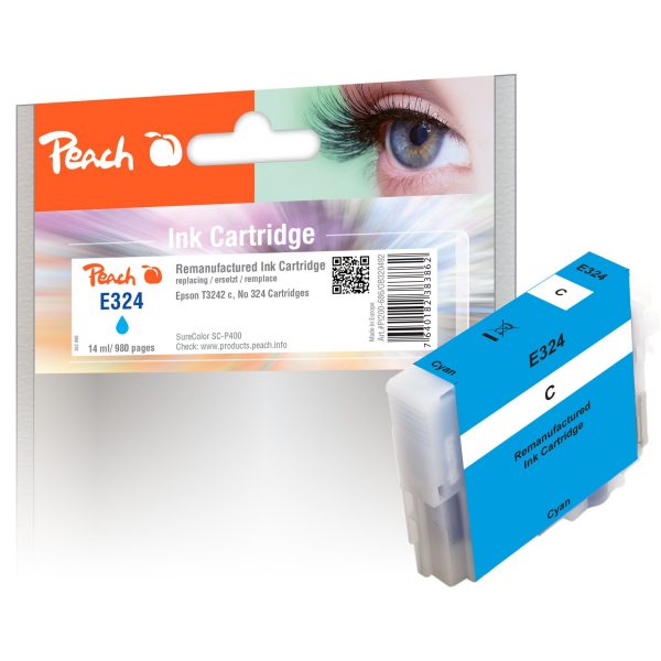 Peach E324 Druckerpatrone cy ersetzt Epson T3242C