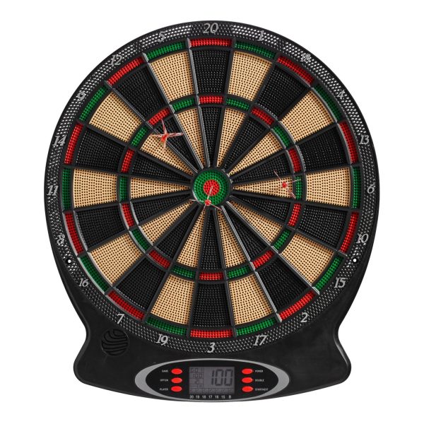 Best Sporting Dartscheibe elektronisch London I elektronische Dartscheibe mit LED-Anzeigen I E-Dartscheibe mit 6 Dartpfeilen & Ersatzspitzen I hochwertiger Dartautomat I Dart für 8 Spieler