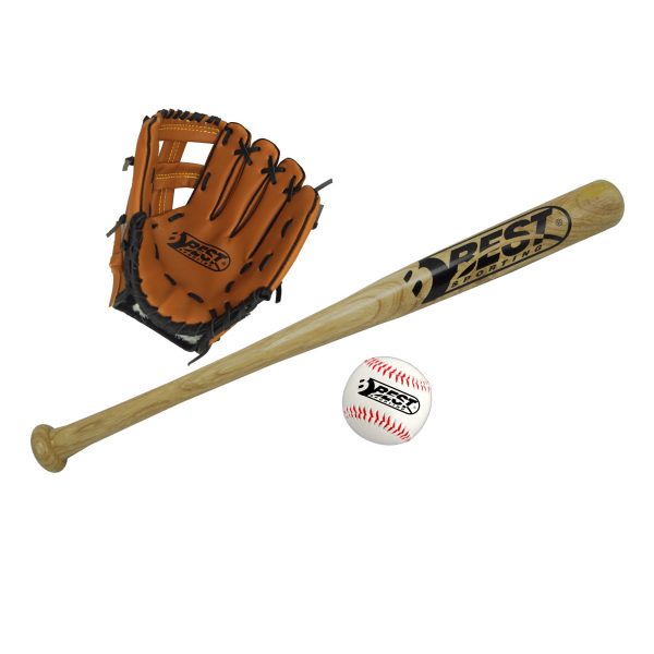 Best Sporting Baseball Set für Kinder Schläger Handschuh und Baseball + Tragetasche