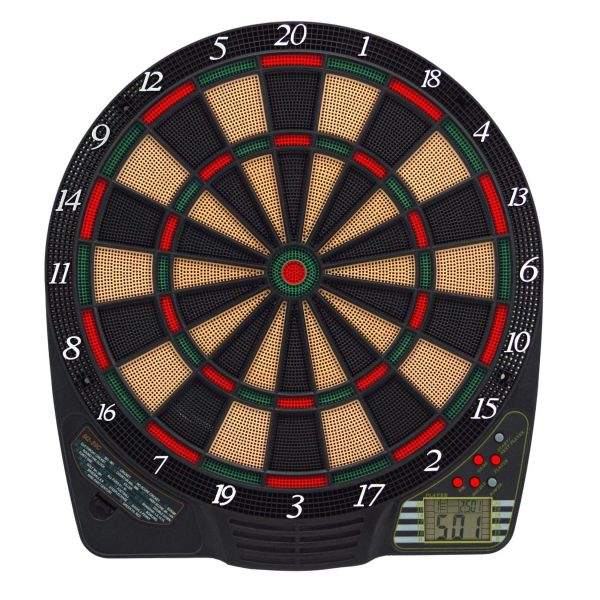 Best Sporting Dartscheibe elektronisch Chester I elektronische Dartscheibe mit LCD-Anzeige I E-Dartscheibe mit 6 Dartpfeilen & Ersatzspitzen I hochwertiger Dartautomat für 4 Spieler