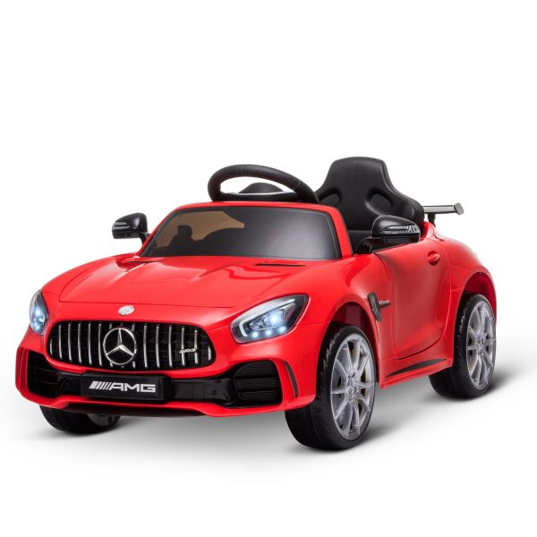 HOMCOM Kinder Elektroauto mit Scheinwerfer 105 x 58 x 45 cm (LxBxH)   Elektro Kinderfahrzeug Kinderauto Mercedes-Benz AMG GTR