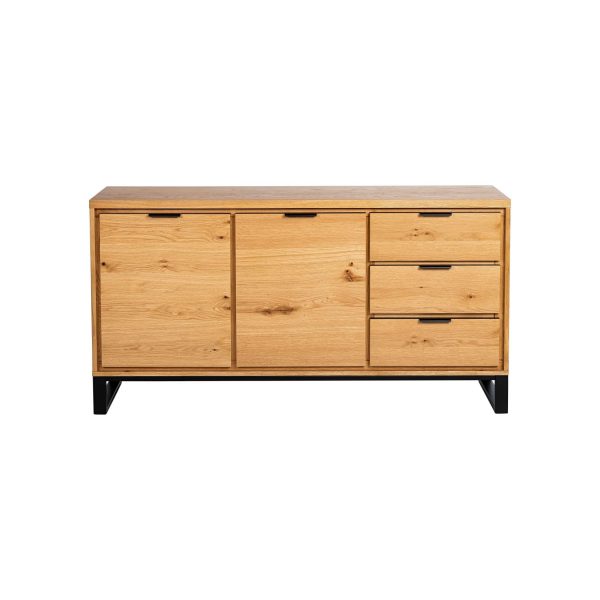 Sideboard Bristol Natur/Schwarz