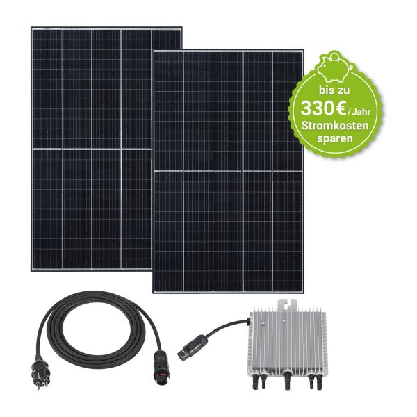 Juskys Balkonkraftwerk 600W Solaranlage Komplettset Photovoltaik Anlage steckerfertig - Verkauf nur an Endverbraucher