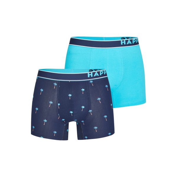 Happy Shorts Herren Boxer Palms 2er Pack