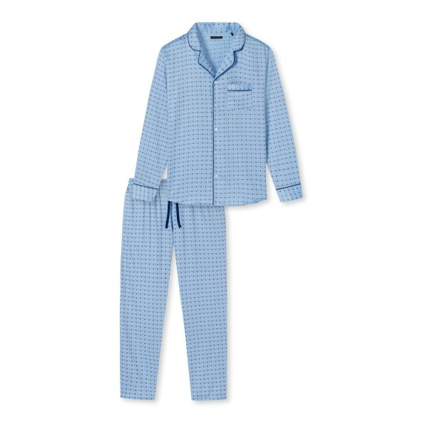 Schiesser Herren Pyjama Minimal Print