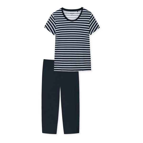 Schiesser Damen Pyjama Essential Stripes