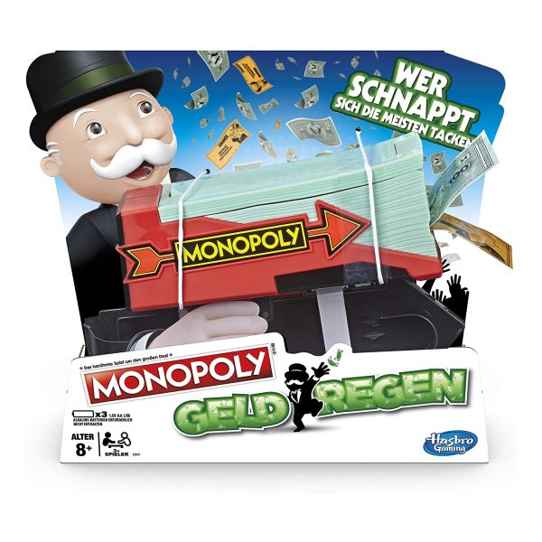 Hasbro E3037 Monopoly Gesellschaftsspiel Geldregen Spielgeld Spiel Geld