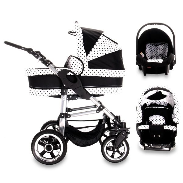 Bebebi London   3 in 1 Kombi Kinderwagen Set   Luftreifen   Farbe: Big Ben