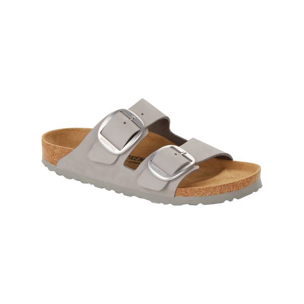 Birkenstock Arizona Big Buckle Nubukleder Damen Pantolette