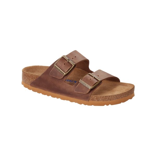 Birkenstock Arizona Weichbettung Fettleder Herren Pantolette